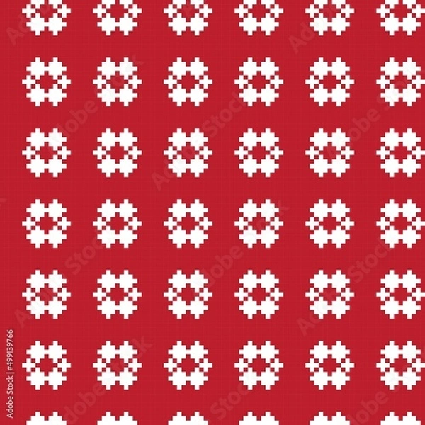 Fototapeta Argyle Fair Isle Seamless Pattern Design