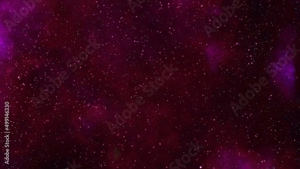 Obraz purple nebula and cosmic dust in deep space