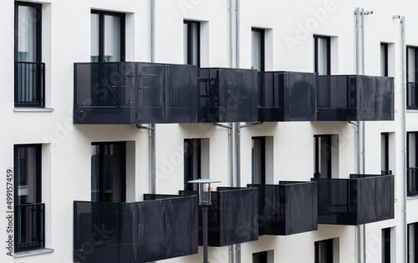 Obraz black and white pipes