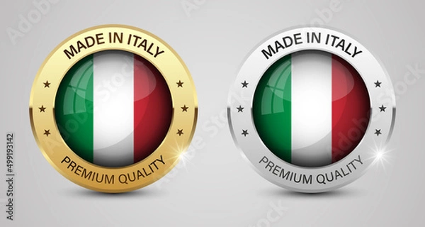 Fototapeta Made in Italy graphics and labels set.