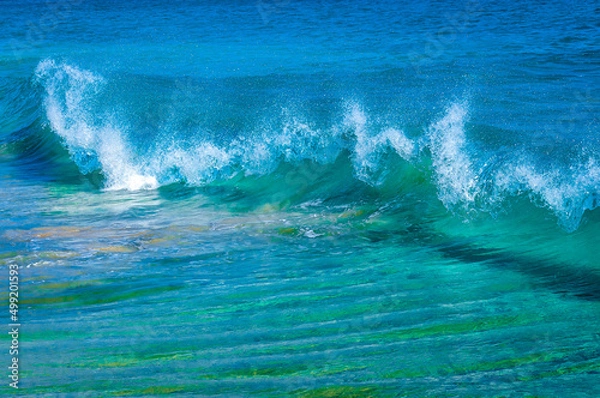 Fototapeta waves on the beach