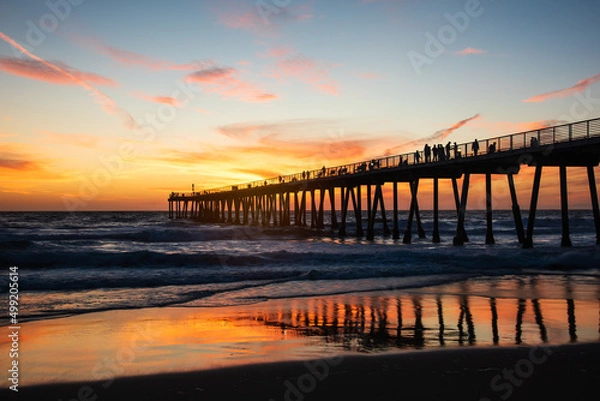 Obraz Hermosa Beach Pier Sunset