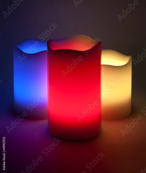 Obraz Three LED candles
