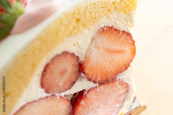 Fototapeta 苺ショートケーキ