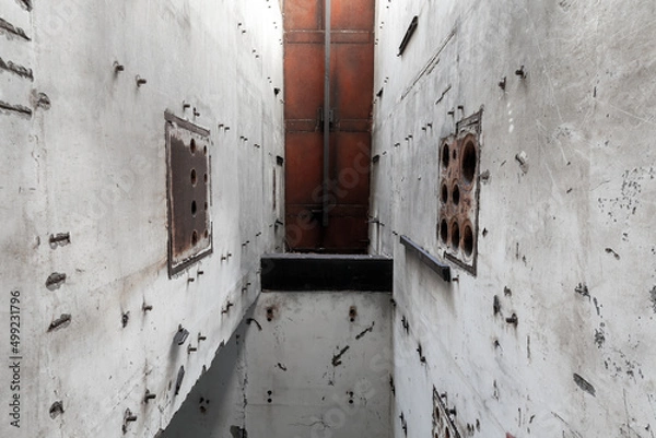Fototapeta Abstract empty grungy concrete interior