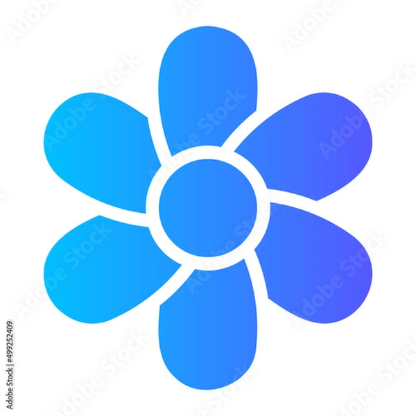 Obraz flower gradient icon