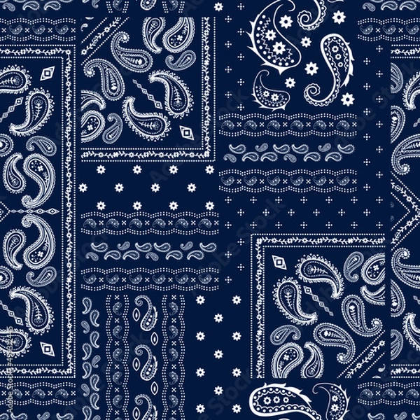 Obraz Bandana patch print seamless pattern
