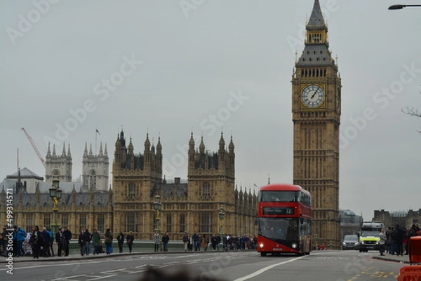 Obraz big ben and bus