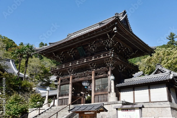 Fototapeta 長谷寺　仁王門　奈良県桜井市初瀬