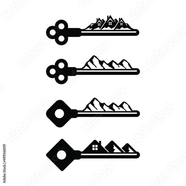 Obraz abstract key vector