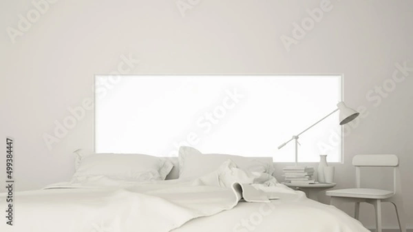 Fototapeta The interior  minimal and work space in condominium 	
