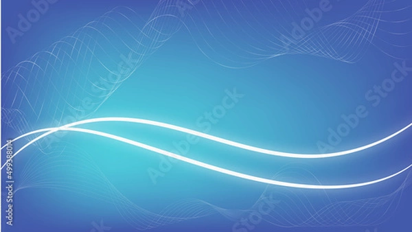 Obraz blue waves abstract background