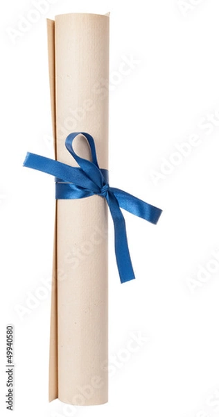 Fototapeta Graduation diploma scroll