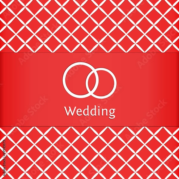 Obraz Wedding red card