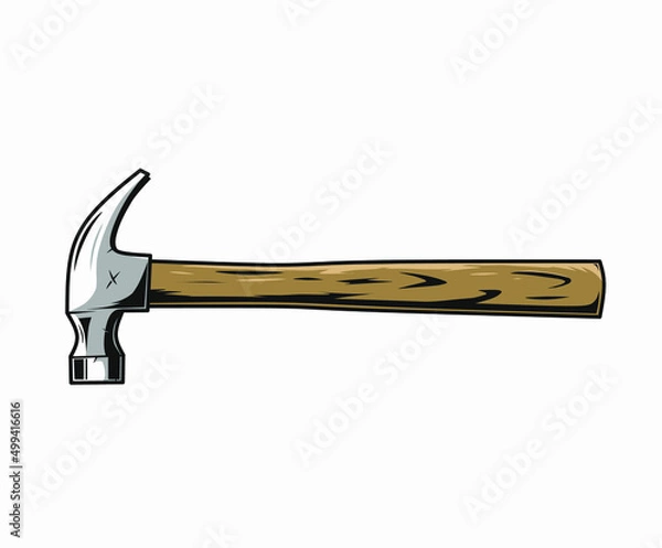 Obraz hammer vector design, drawing style