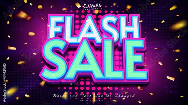 Obraz flash sale 3d style text effect