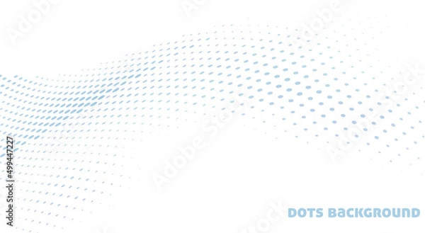 Fototapeta Simple halftone background with dots. Minimal vector graphics