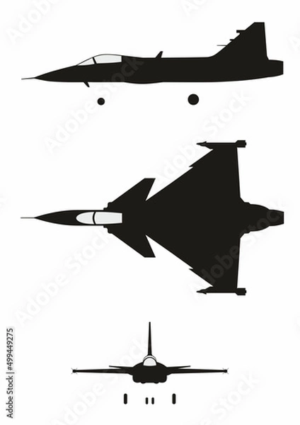 Obraz Jet fighter Gripen