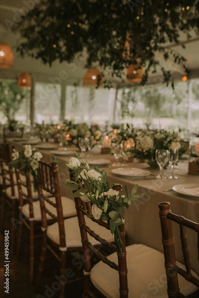 Fototapeta wedding decoration table setting