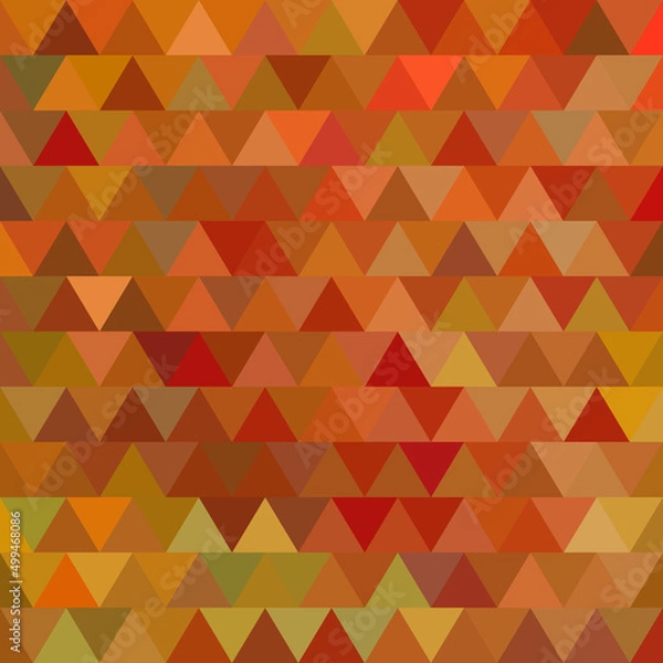 Fototapeta abstract vector geometric triangle background - red and brown