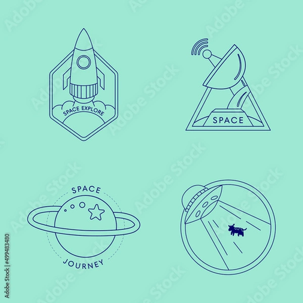 Obraz Space outlined