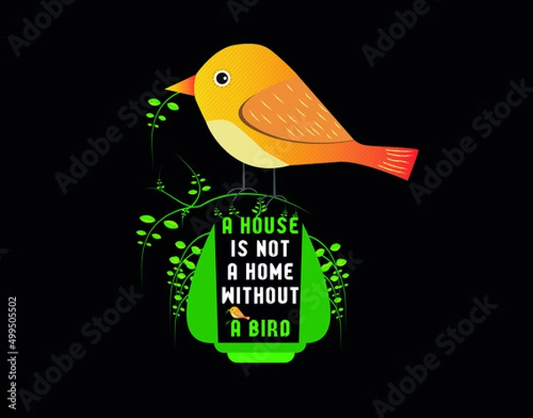 Fototapeta happy bird vector design