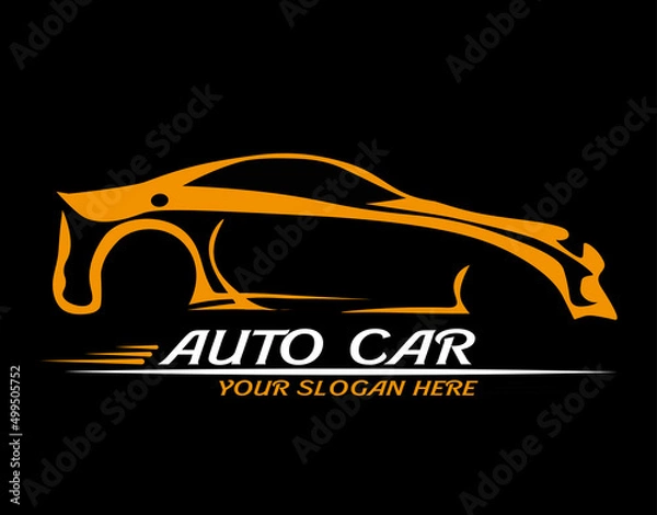 Obraz auto car logo design