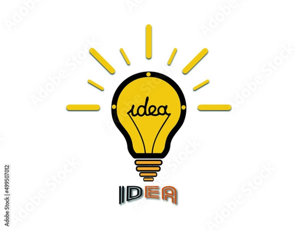 Obraz IDEA VECTOR LOGO DESIGN
