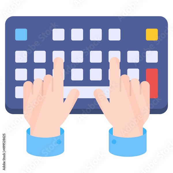 Fototapeta Perfect design icon of keyboard
