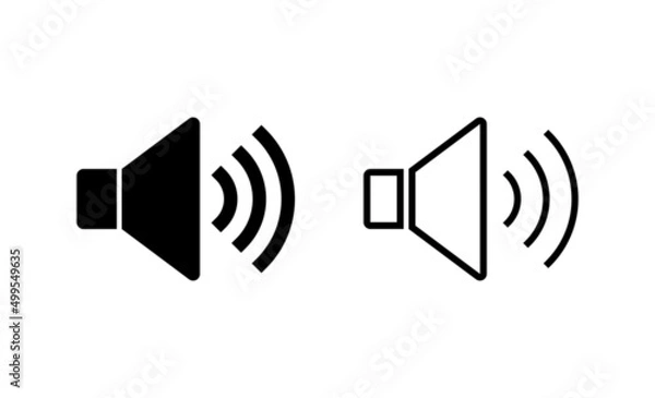 Obraz Speaker icon vector. volume sign and symbol. loudspeaker icon. sound symbol