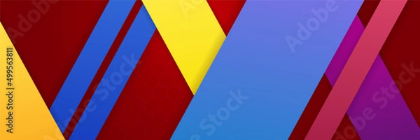 Fototapeta Abstract colorful banner background. Vector abstract graphic design banner pattern background template.
