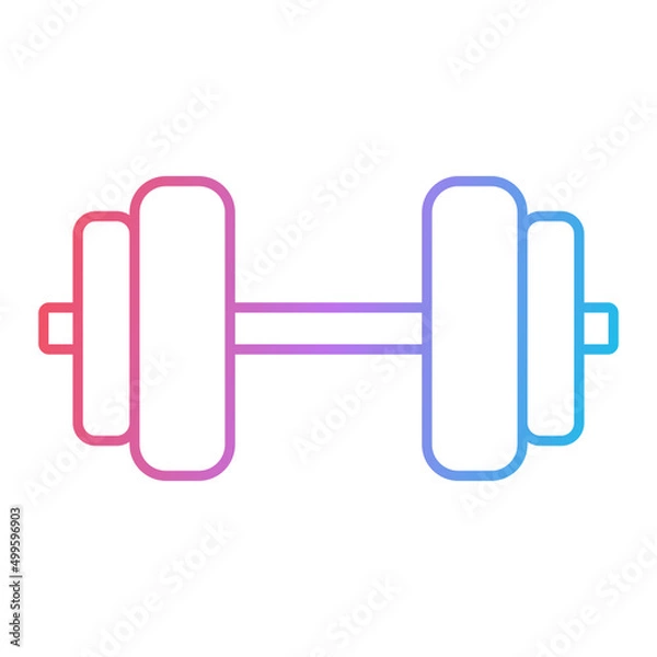 Obraz Dumbbell Icon Design