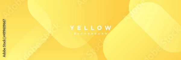 Fototapeta Yellow abstract background geometry shine and layer element vector illustration