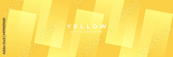 Fototapeta Yellow abstract background geometry shine and layer element vector illustration