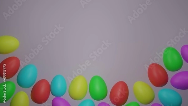 Obraz easter eggs background