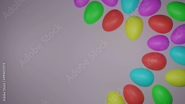 Obraz easter eggs background