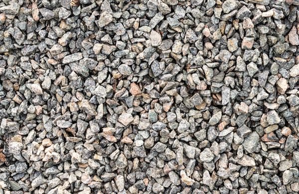 Fototapeta Texture of shale fine gray rubble
