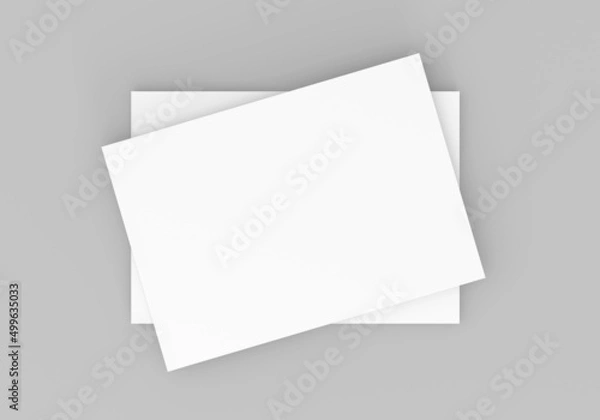 Fototapeta Mockup book cover with grey background