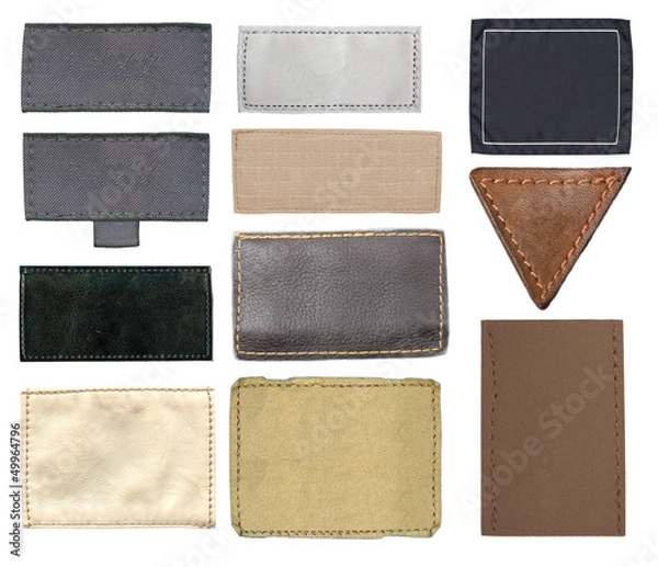 Obraz Pusta etykieta skórzanych dżinsów