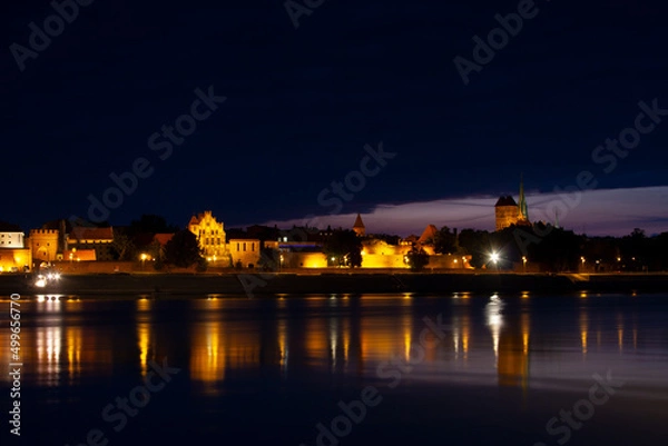 Fototapeta Nocna panorama miasta