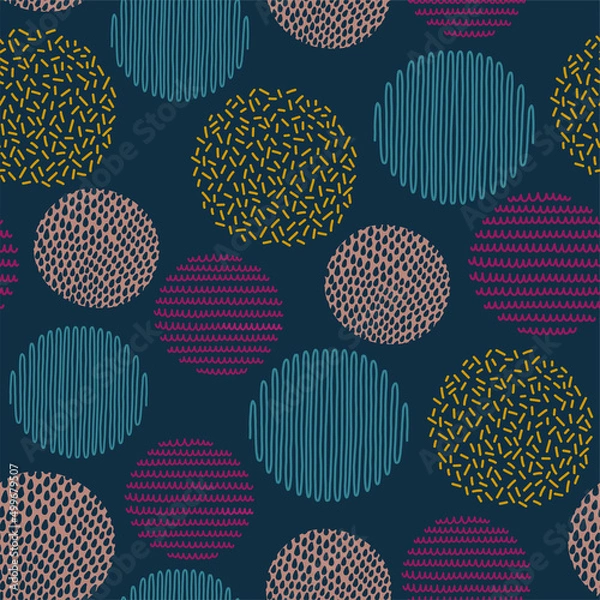 Fototapeta Abstract seamless pattern and art geometric vector