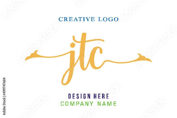 Fototapeta JTC  lettering logo is simple, easy to understand and authoritative