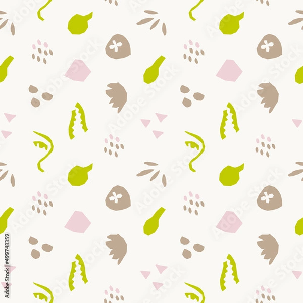 Fototapeta Decorative seamless pattern. Simple abstract shape