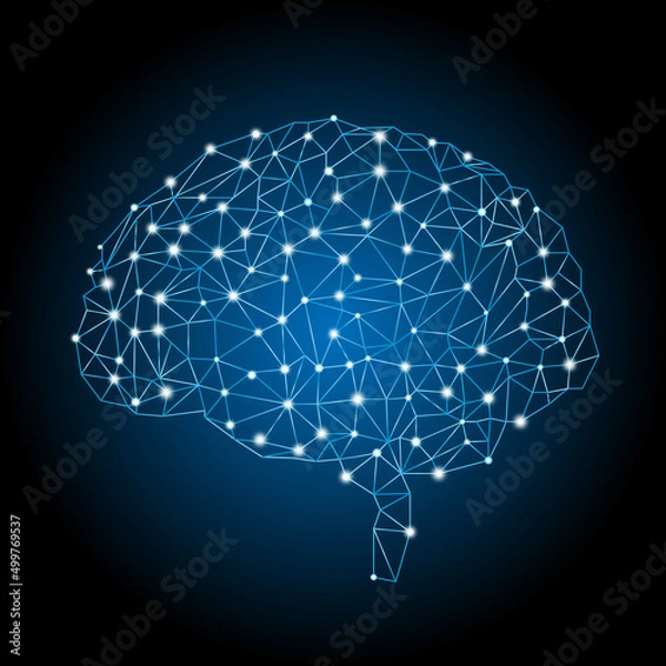 Obraz 人工知能イメージのテクノロジーグラフィック素材