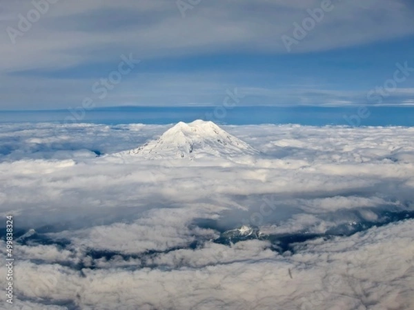 Fototapeta Mount Rainier from Above