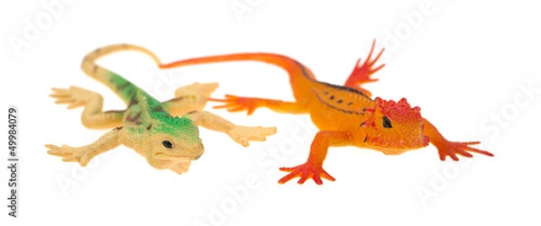 Obraz Plastic lizards