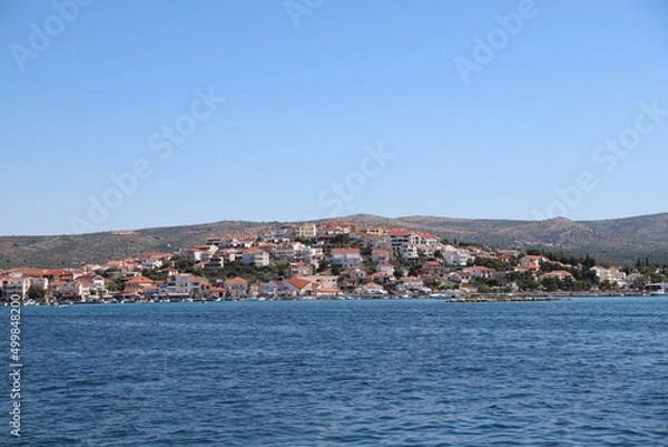 Fototapeta view of the city of kotor