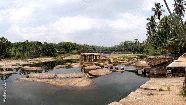 Obraz The beautiful photo of calm river in summer