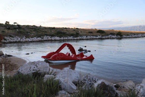 Obraz boat on the lake