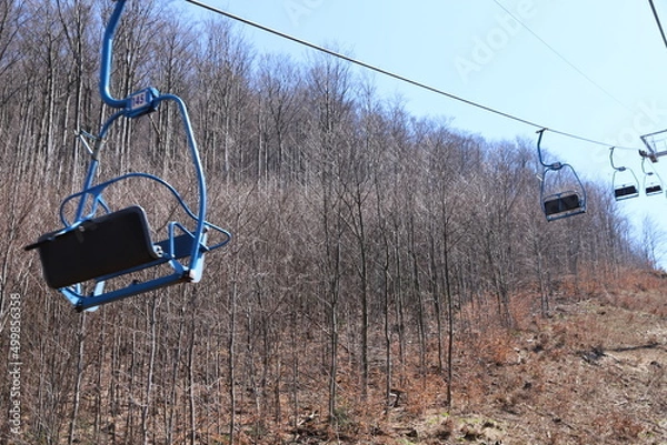 Obraz car in the mountains